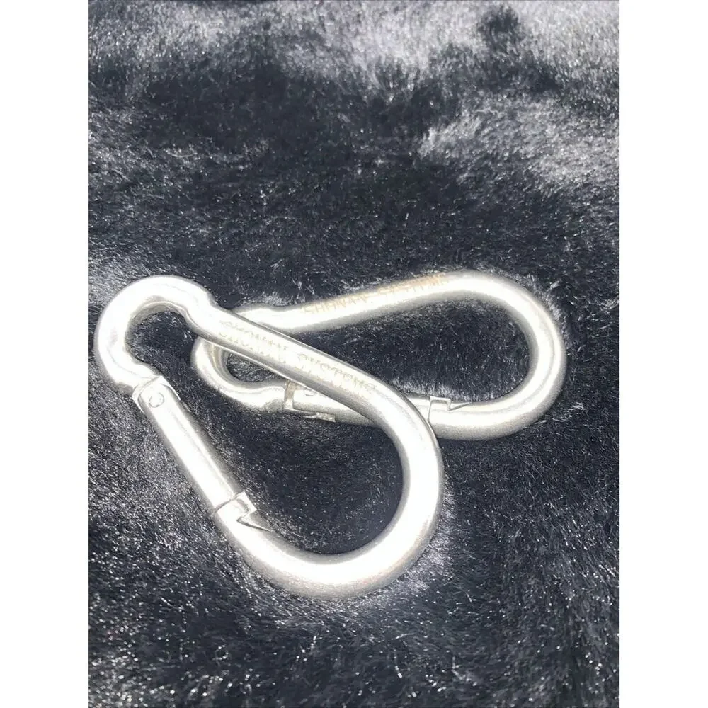 4 Inch Carabiner Clips- 2 Pack Heavy Duty Stainless Steel Spring Snap Hook D ...